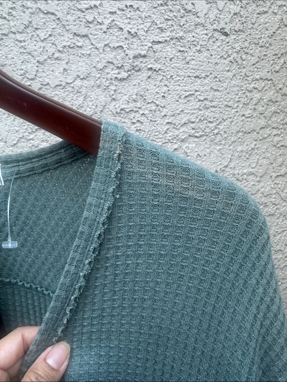 Free People Gem Coraline Oversized V-Neck Sweater - green color